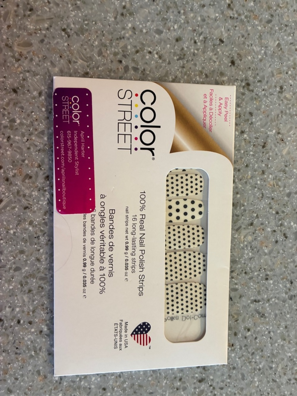 B2G1 Polka-Dot-Com - Color Street Black Dot Nail Polish Strips